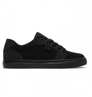 Anvil DC Shoes Dziecięce Czarne Czarne | 63BEXGWSK