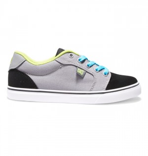 Anvil DC Shoes Dziecięce Szare Czarne | 09DSGLEAO