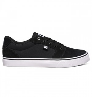 Anvil DC Shoes Męskie Czarne Białe Czarne | 54IGZJBPA