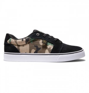 Anvil DC Shoes Męskie Czarne Camo | 10SVHAXOB