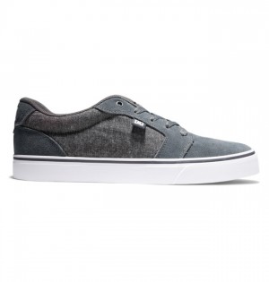Anvil DC Shoes Męskie Zielone Szare Białe | 93BXTNWSL