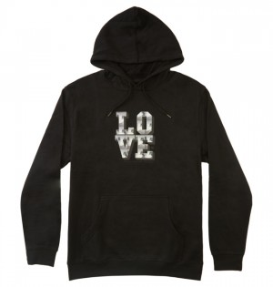 Bluzy DC Shoes BLABAC x Kalis Love Park Męskie Czarne | 19MWHVLAT