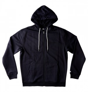 Bluzy DC Shoes Riot 2 Zip-Up Męskie Czarne | 82IGDAPER