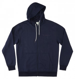 Bluzy DC Shoes Riot 2 Zip-Up Męskie Granatowe | 06GRPJWTZ