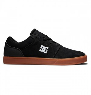 Buty Skate DC Shoes Crisis 2 Zamszowe Męskie Czarne | 41UGRTCJA