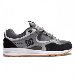 Buty Skate DC Shoes Kalis Lite Męskie Czarne Szare Białe | 56MPAUCGY