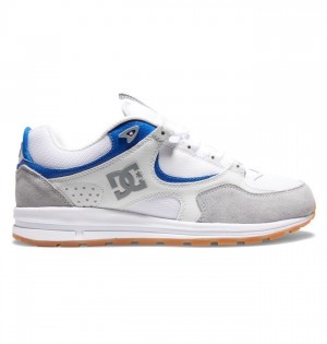 Buty Skate DC Shoes Kalis Lite Męskie Szare Niebieskie Białe | 82EYXCUNK