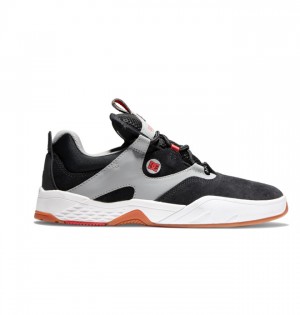 Buty Skate DC Shoes Kalis Męskie Czarne Szare Czerwone | 12YDUPIEO