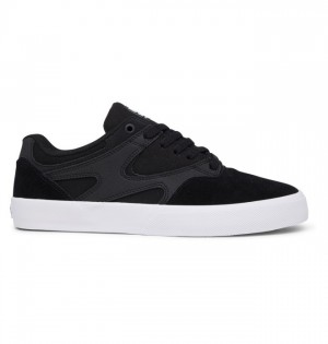 Buty Skate DC Shoes Kalis Vulc Męskie Czarne Białe | 40BEJSTNC