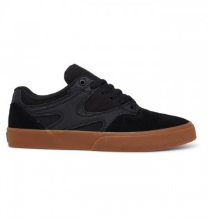 Buty Skate DC Shoes Kalis Vulc Męskie Czarne Czarne | 09JFNKXPD