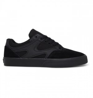 Buty Skate DC Shoes Kalis Vulc Męskie Czarne Czarne Czarne | 23ALFRTUI