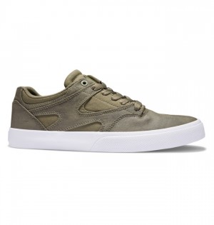 Buty Skate DC Shoes Kalis Vulc Męskie Oliwkowe | 01YPWVIUH