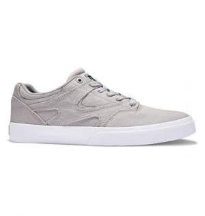 Buty Skate DC Shoes Kalis Vulc Męskie Szare | 45UJYVXEM