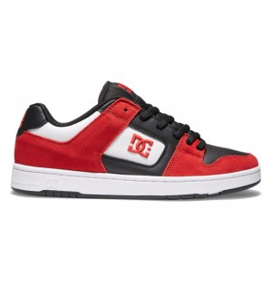 Buty Skate DC Shoes Manteca 4 Męskie Czerwone Czarne Białe | 71DGIMJTP