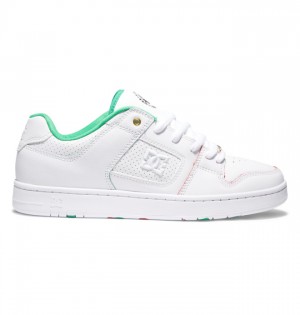 Buty Skate DC Shoes Manteca 4 S Alexis Ramirez Męskie Białe Czerwone | 83ULCYEVM