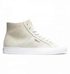 Buty Skate DC Shoes Manual Hi RT High Top Męskie Brązowe | 87AUOVCMJ
