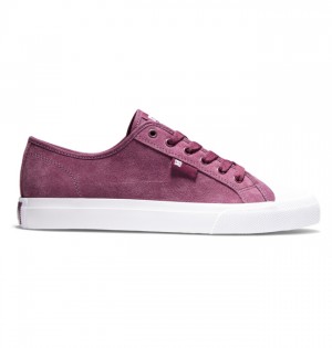 Buty Skate DC Shoes Manual RT S Zamszowe Męskie Fioletowe | 63SNUWLCV