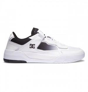 Buty Skate DC Shoes Metric Męskie Białe Czarne Białe | 80DVOFGIM