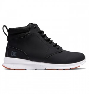 Buty Zimowe DC Shoes Mason 2 Wody Resistant Męskie Czarne Białe | 79MLKBSNQ
