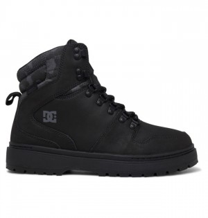 Buty Zimowe DC Shoes Peary Koronkowe Męskie Czarne Camo | 72MSOLNWZ