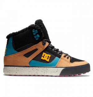 Buty Zimowe DC Shoes Pure High-Top Męskie Czarne Brązowe Czarne | 24BEYLUVS