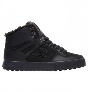 Buty Zimowe DC Shoes Pure High-Top Męskie Czarne Czarne Czarne | 05LIOYUMA