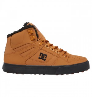 Buty Zimowe DC Shoes Pure High-Top Męskie Brązowe Czarne | 04IVJAROS