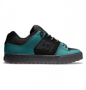 Buty Zimowe DC Shoes Pure Winterized Skate Męskie Czarne Zielone Czarne | 28PXNEUHC