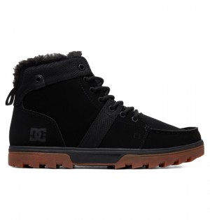Buty Zimowe DC Shoes Woodland Męskie Czarne | 87NAIKYSQ