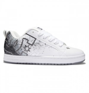 Court Graffik DC Shoes Męskie Białe | 34AMJCLRI