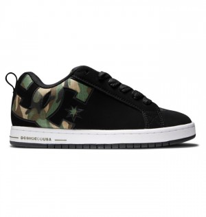 Court Graffik DC Shoes Męskie Czarne | 04PBZYWUV