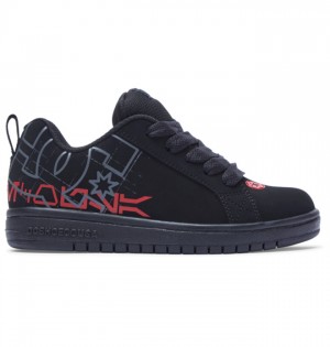 Court Graffik DC Shoes Star Wars Dziecięce Czarne Czerwone | 49IYRKSOF