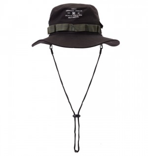 Kapelusz DC Shoes Bushwick New Era Fitted Boonie Męskie Czarne | 14RWTNAJK