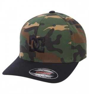 Kapelusz DC Shoes Cap Star Flexfit? Dziecięce Camo Czarne | 79ZRICNSX