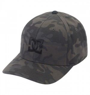 Kapelusz DC Shoes Cap Star Seasonal Flexfit Męskie Czarne Camo | 81GTZIOWA