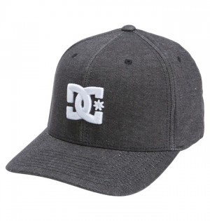 Kapelusz DC Shoes Capstar Flexfit Męskie Czarne | 53ZTJBOFE