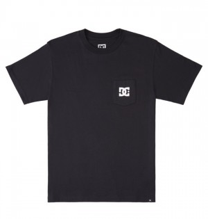 Koszulki DC Shoes DC Star Męskie Czarne | 52DZCKYPQ