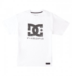 Koszulki DC Shoes Star Wars | Star Darkside Męskie Białe | 34HNOVZLF