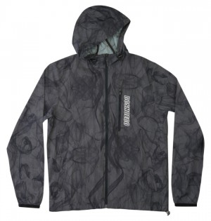 Kurtki DC Shoes Dagup Pack Wody-Resistant Windbreaker Męskie Ciemny Szare | 18KNZOFJL