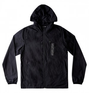 Kurtki DC Shoes Dagup Pack Wody-Resistant Windbreaker Męskie Czarne | 18IUBXKHA