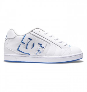 Net DC Shoes Męskie Białe Królewski Niebieski | 95VNCLBOQ