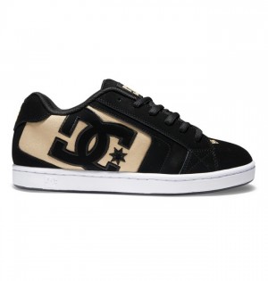 Net DC Shoes Męskie Czarne Brązowe Czarne | 65LHYFBOV