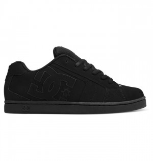 Net DC Shoes Męskie Czarne Czarne Czarne | 25KCBTZVX