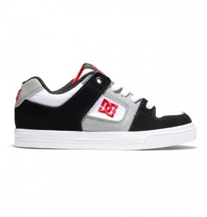 Pure DC Shoes Dziecięce Białe Czarne Czerwone | 01EWCIXRD