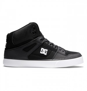 Pure DC Shoes Męskie Czarne Czarne Białe | 28LDJTCUG