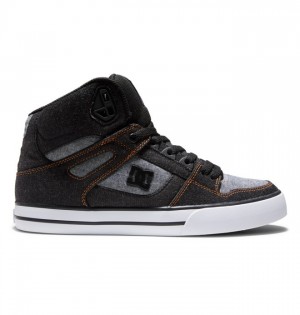 Pure DC Shoes Męskie Czarne Czarne | 36JVWTBQM