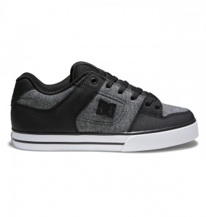 Pure DC Shoes Męskie Czarne Czarne | 68OVKFPSL