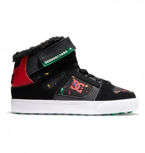 Pure DC Shoes Winterized Dziecięce Czarne | 50SACOVKX