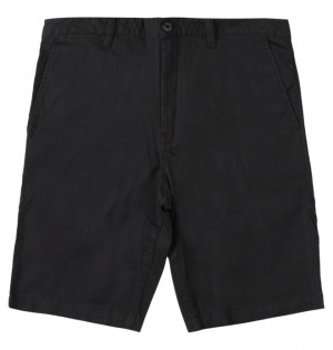 Spodenki DC Shoes Worker Chino Męskie Czarne | 08RZWDIUL