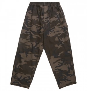 Spodnie DC Shoes Mechanic 3 Carpenter Męskie Czarne Camo | 58XUZBFTD